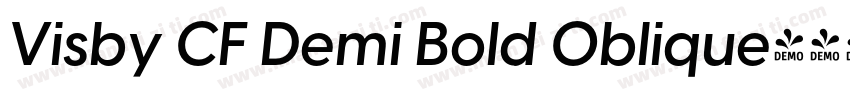 Visby CF Demi Bold Oblique字体转换